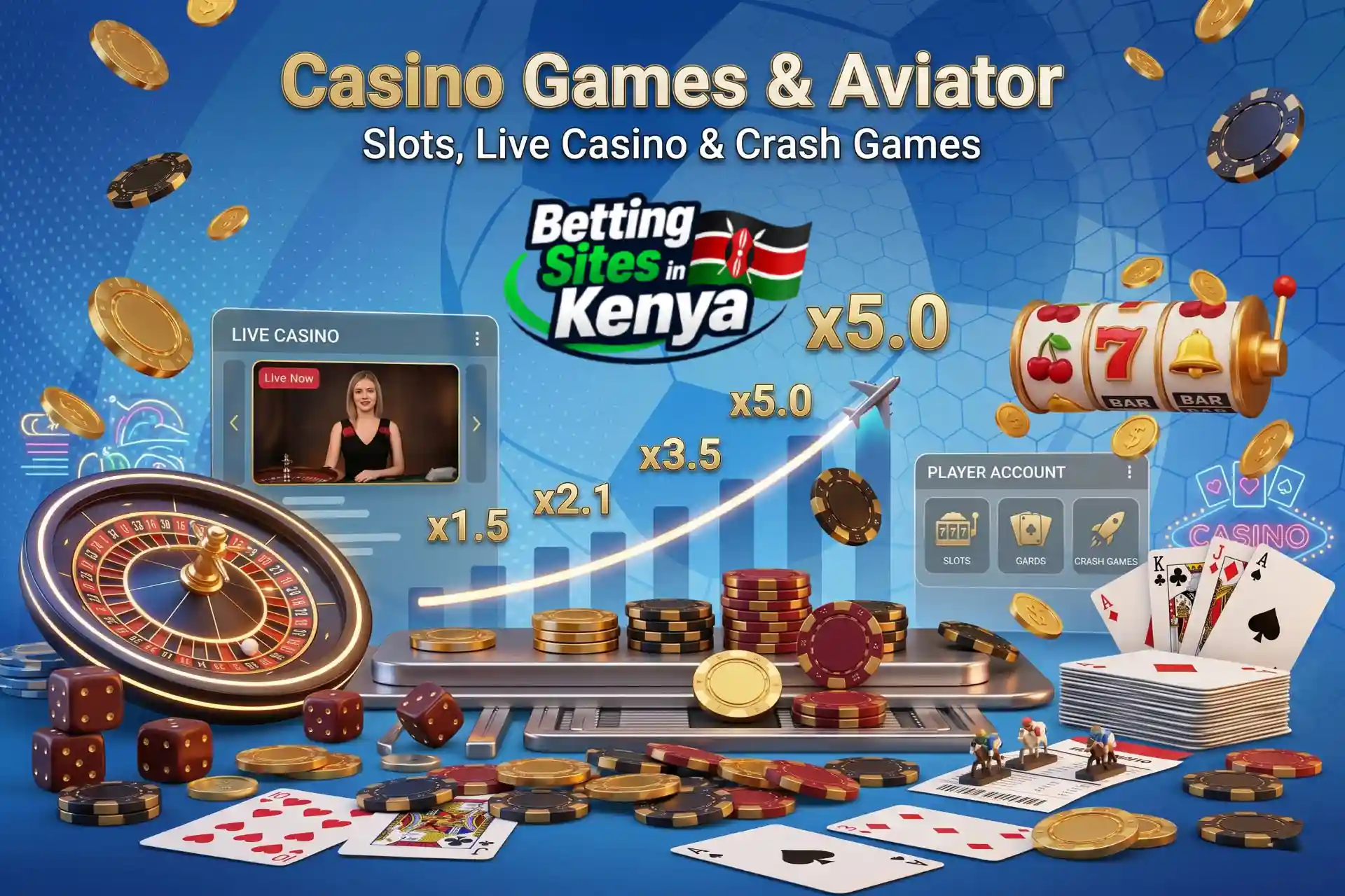 Aviator, slots and casino games available on betting sites